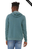 Clearance - Bella+Canvas 3719 Unisex Sponge Fleece Pullover Hoodie | Heather Deep Teal
