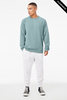 Clearance - Heather Blue LagoonBella+Canvas 3901 Sponge Fleece Mock Neck Sweatshirt |