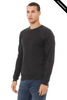 Clearance - Bella+Canvas 3901 Sponge Fleece Mock Neck Sweatshirt | Dark Grey Heather