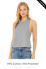 Clearance - 6682 Bella + Canvas Women's Racerback Cropped Tank Top | Athletic Heather