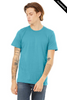 Clearance - Bella+Canvas 3001CVC Jersey Short Sleeve Tee | Heather Aqua