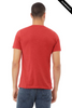 Clearance - Bella+Canvas 3001CVC Jersey Short Sleeve Tee | Heather Red