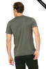 Clearance - Bella+Canvas 3001CVC Jersey Short Sleeve Tee | Heather Military Green