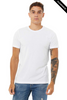 Clearance - Bella+Canvas 3001CVC Jersey Short Sleeve Tee | Solid White Blend