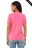Clearance - Bella+Canvas 6400 Women’s Relaxed Jersey Short Sleeve Tee | Charity Pink