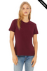 Clearance - Bella+Canvas 6400 Women’s Relaxed Jersey Short Sleeve Tee | Maroon