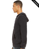 Clearance - Bella+Canvas 3739  Unisex Sponge Fleece Full-Zip Hoodie | Dark Grey Heather