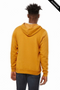 Clearance - Bella+Canvas 3739  Unisex Sponge Fleece Full-Zip Hoodie | Heather Mustard