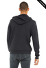 Clearance - Bella+Canvas 3739  Unisex Sponge Fleece Full-Zip Hoodie | Dark Grey
