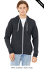 Clearance - Bella+Canvas 3739  Unisex Sponge Fleece Full-Zip Hoodie | Heather Navy