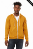 Clearance - Bella+Canvas 3739  Unisex Sponge Fleece Full-Zip Hoodie | Heather Mustard