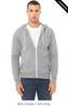 Clearance - Bella+Canvas 3739  Unisex Sponge Fleece Full-Zip Hoodie | Athletic Heather