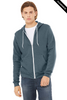 Clearance - Bella+Canvas 3739  Unisex Sponge Fleece Full-Zip Hoodie | Heather Slate
