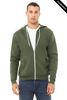 Clearance - Bella+Canvas 3739  Unisex Sponge Fleece Full-Zip Hoodie | Military Green