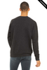 Clearance - Bella+Canvas 3945 Unisex Sponge Fleece Drop Shoulder Crewneck Sweatshirt | Dark Grey Heather
