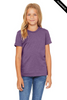 Clearance - Bella+Canvas 3001YCVC Youth Jersey Short Sleeve Tee | Heather Team Purple