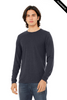 Clearance - Bella+Canvas 3501CVC Unisex Heather CVC Long Sleeve Tee | Heather Navy
