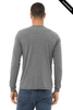 Clearance - BELLA + CANVAS 3513 Unisex Triblend Long Sleeve Tee  | Grey Triblend