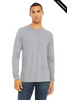 Clearance - BELLA + CANVAS 3513 Unisex Triblend Long Sleeve Tee  | Athletic Grey Triblend