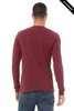 Clearance - BELLA + CANVAS 3513 Unisex Triblend Long Sleeve Tee  | Maroon Triblend