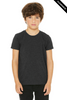 Clearance - 3413Y BELLA + CANVAS Youth Triblend Tee | Charcoal Black Triblend