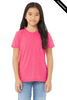 Clearance - 3413Y BELLA + CANVAS Youth Triblend Tee | Charity Pink Triblend