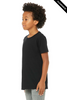 Clearance - 3413Y BELLA + CANVAS Youth Triblend Tee | Solid Black Triblend