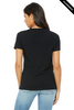 Clearance - BELLA + CANVAS 6405 Women’s Relaxed Jersey V-Neck Tee | Black