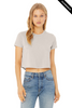Clearance - BELLA + CANVAS 8882 Women’s Flowy Cropped Tee | Heather Dust