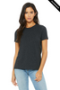 Clearance - Bella+Canvas 6413 Women's Relaxed Tri-Blend T-shirt | Charcoal Black Triblend