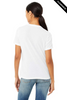 Clearance - Bella+Canvas 6413 Women's Relaxed Tri-Blend T-shirt | Solid White Triblend
