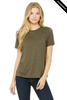 Clearance - Bella+Canvas 6413 Women's Relaxed Tri-Blend T-shirt | Olive Triblend