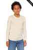 Clearance - Bella+Canvas 3501Y Youth Jersey Long-Sleeve T-Shirt | Natural