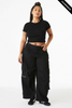Clearance - Bella+Canvas 1010 Ladies' Micro Ribbed Baby Tee | Solid Black Blend