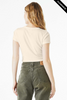 Clearance - Bella+Canvas 1010 Ladies' Micro Ribbed Baby Tee | Solid Natural Blend