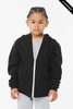 Clearance - Bella + Canvas 3739Y Youth Sponge Fleece Full-Zip Hooded Sweatshirt | Black