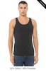 Clearance - Bella+Canvas 3480 Unisex Jersey Tank Top | Dark Grey Heather
