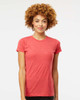 M&O 3540 Ladies Deluxe Blend T-shirt | Heather Red