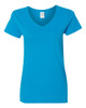 Gildan 5V00L Women's Heavy Cotton™ V-Neck T-shirt | Sapphire
