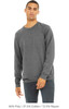 Bella+Canvas 3901 Sponge Fleece Mock Neck Sweatshirt | Grey Triblend