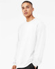 Bella+Canvas 3901 Sponge Fleece Mock Neck Sweatshirt | White