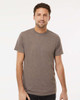 M&O 3541 Deluxe Blend T-shirt | Heather Brown