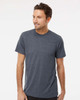 M&O 3541 Deluxe Blend T-shirt | Heather Navy