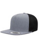 Yupoong 6006 5 Panel Mesh Trucker Cap | Heather/Black