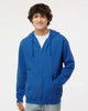 M&O 3331 Unisex Zipper Fleece Hoodie | Royal