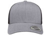 Yupoong 6606 Retro Trucker Cap | Heather Grey/ Black