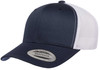 Yupoong 6606 Retro Trucker Cap | Navy/ White