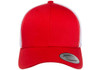 Yupoong 6606 Retro Trucker Cap | Red/ White