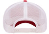 Yupoong 6606 Retro Trucker Cap | Red/ White
