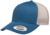 Yupoong 6606 Retro Trucker Cap | Steel Blue/ Silver